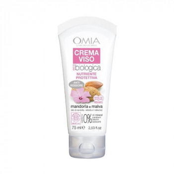 OMIA BIO CREMA VISO MANDORLA E MALVA NUTRIENTE E PROTETTIVA ANTIROSSORE 75 ML