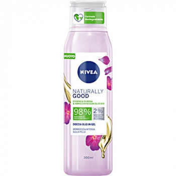 BAGNO/DOCCIA NIVEA NATURALLY OIL GEL ROSA 300ML