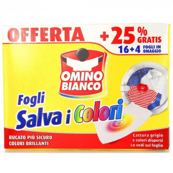 OMINO BIANCO SALVA I COLORI 16+4 FOGLI