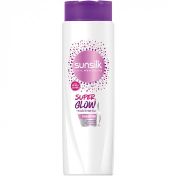 SUNSILK SHAMPOO SUPER GLOW DETERSIONE DELICATA PER LISCI SPENTI FORMULA NUTRIMENTO 220 ML