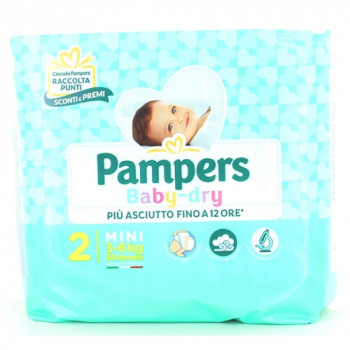 PAMPERS PANNOLINI BABY-DRY MINI MIS 2 3/6 KG 24PZ