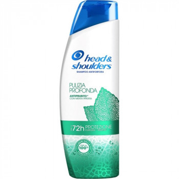 HEAD & SHOULDERS SHAMPOO PULIZIA PROFONDA ANTIPRURITO ALLA MENTA PROTEZIONE FORFORA E...