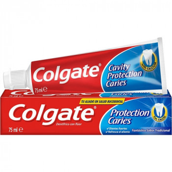 DENTIFRICIO COLGATE PROTEZIONE CARIE CON FLUORO E CALCIO GUSTO FRESCO 100 ML