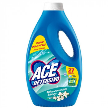 ACE DETERSIVO 27 LAVAGGI TALCO E MUSCHIO BIANCO 1350 ML