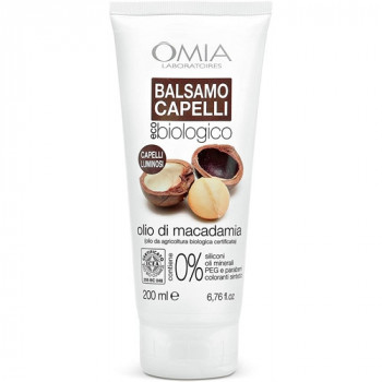 OMIA BIO BALSAMO CAPELLI RIPARATORE CON OLIO DI MACADAMIA PER CAPELLI DANNEGGIATI 180 ML