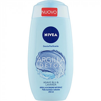 NIVEA DOCCIA GEL PURIFICANTE ARGILLA DETOX AGAVE BLU E LAVANDA 250 ML